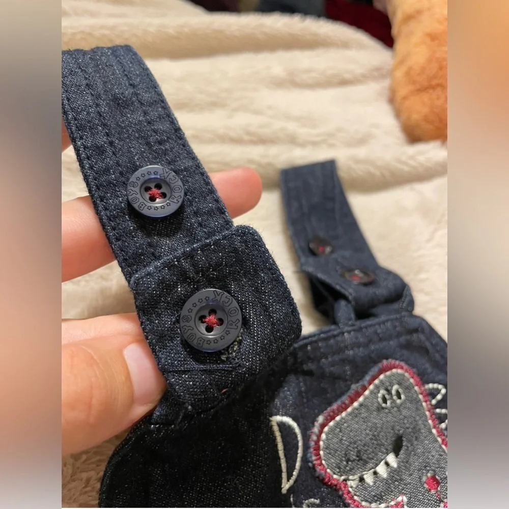 NWOT Dino Denim Overalls